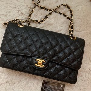 Chanel Medium Classic Flap Bag CF ghw
